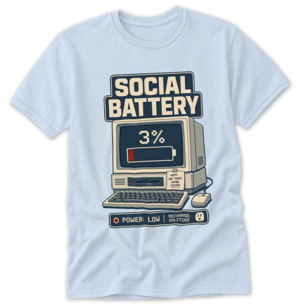Social Battery at 3% Classic Tee