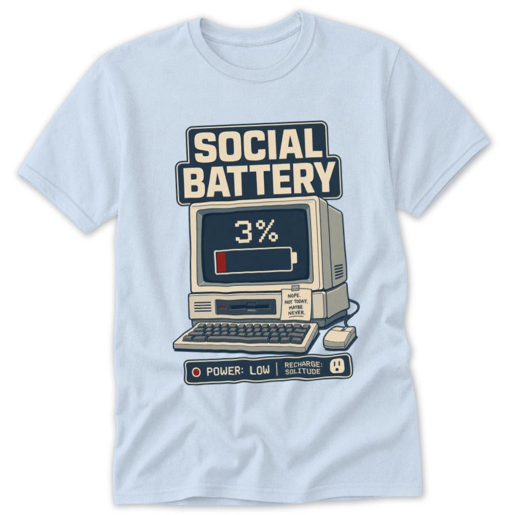 Social Battery at 3% Classic Tee