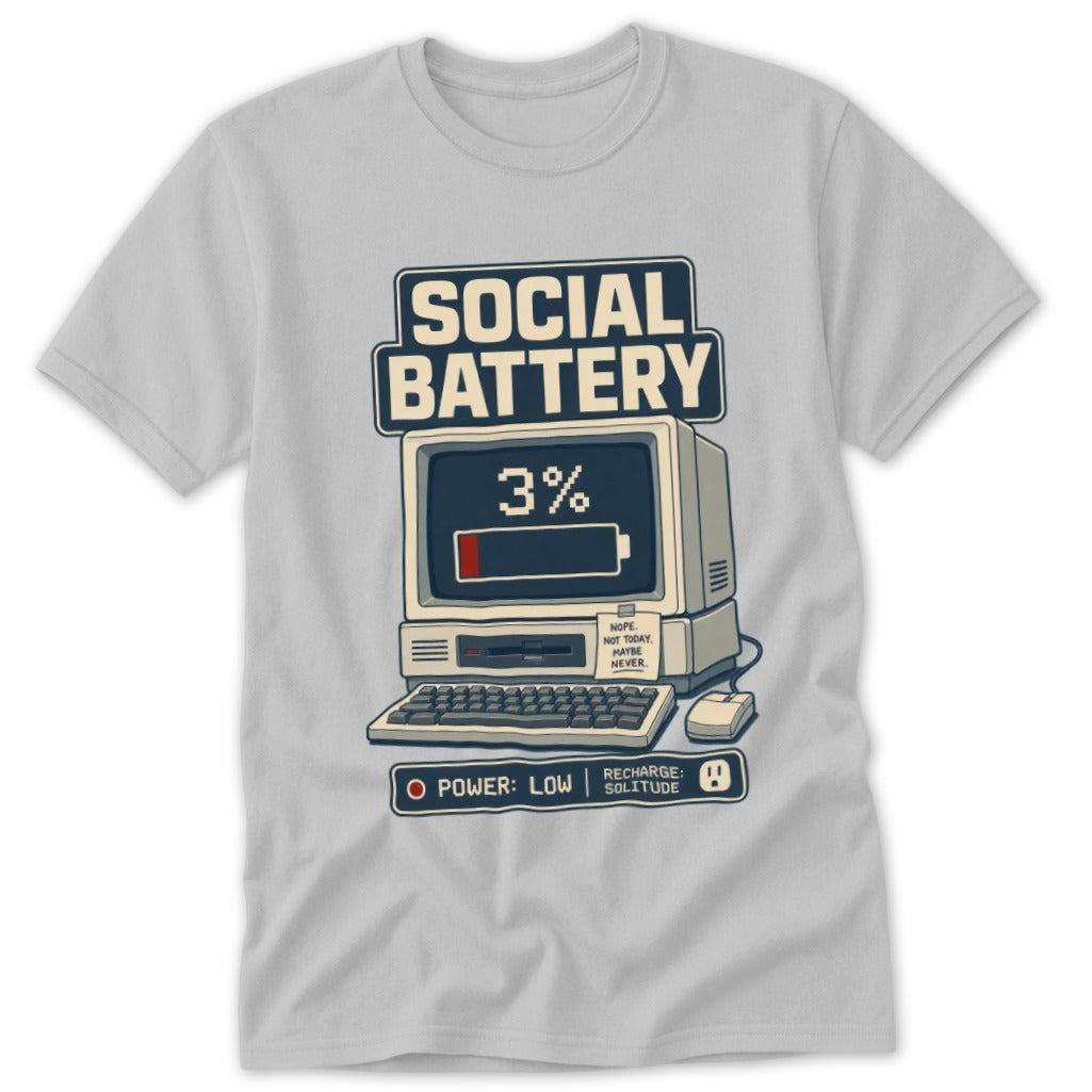 Social Battery at 3% Classic Tee