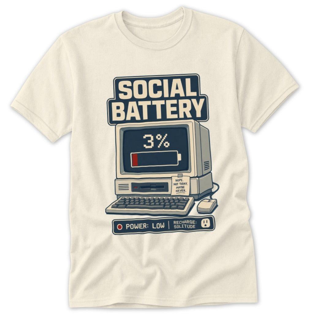 Social Battery at 3% Classic Tee