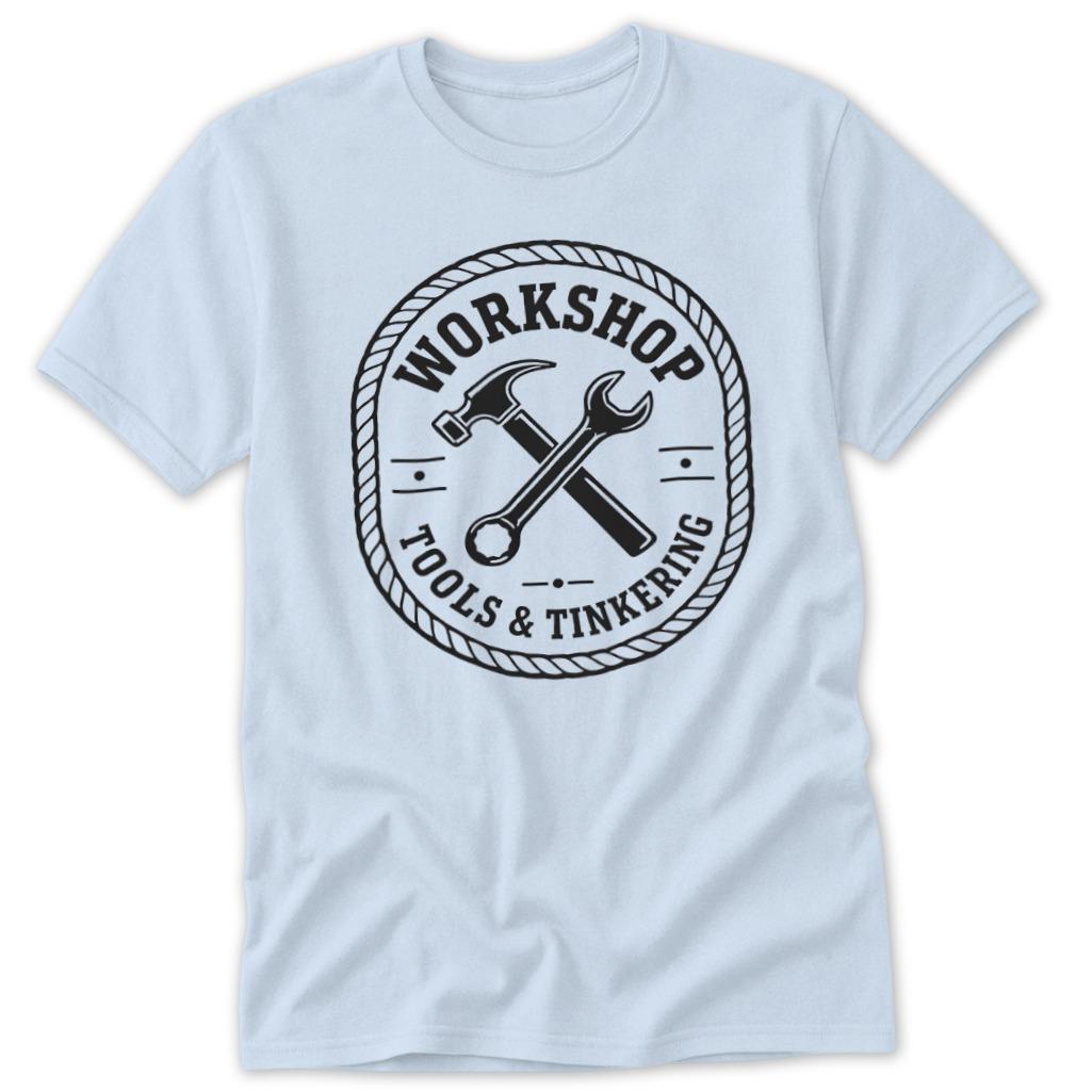 Tools & Tinkering Classic Tee - Light Blue
