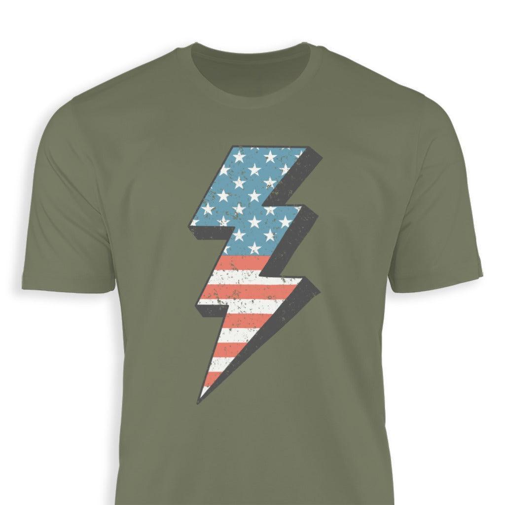 USA Lightning Bolt Classic Tee