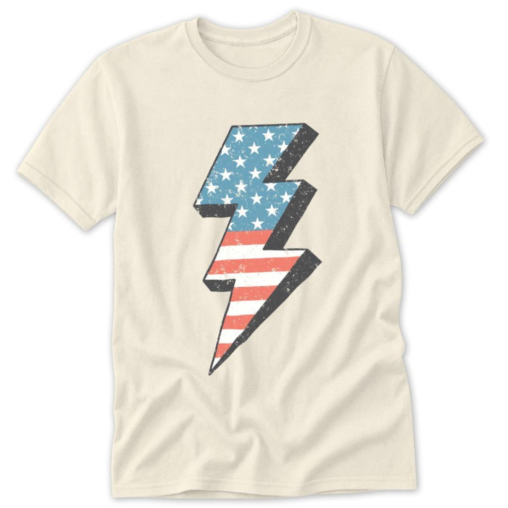 USA Lightning Bolt Classic Tee