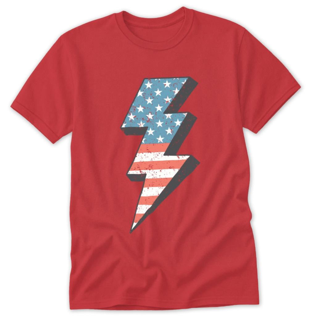 USA Lightning Bolt Classic Tee