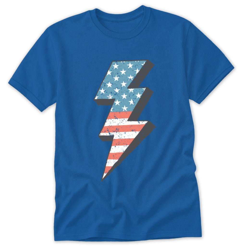USA Lightning Bolt Classic Tee
