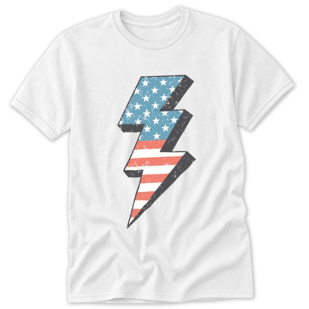 USA Lightning Bolt Classic Tee