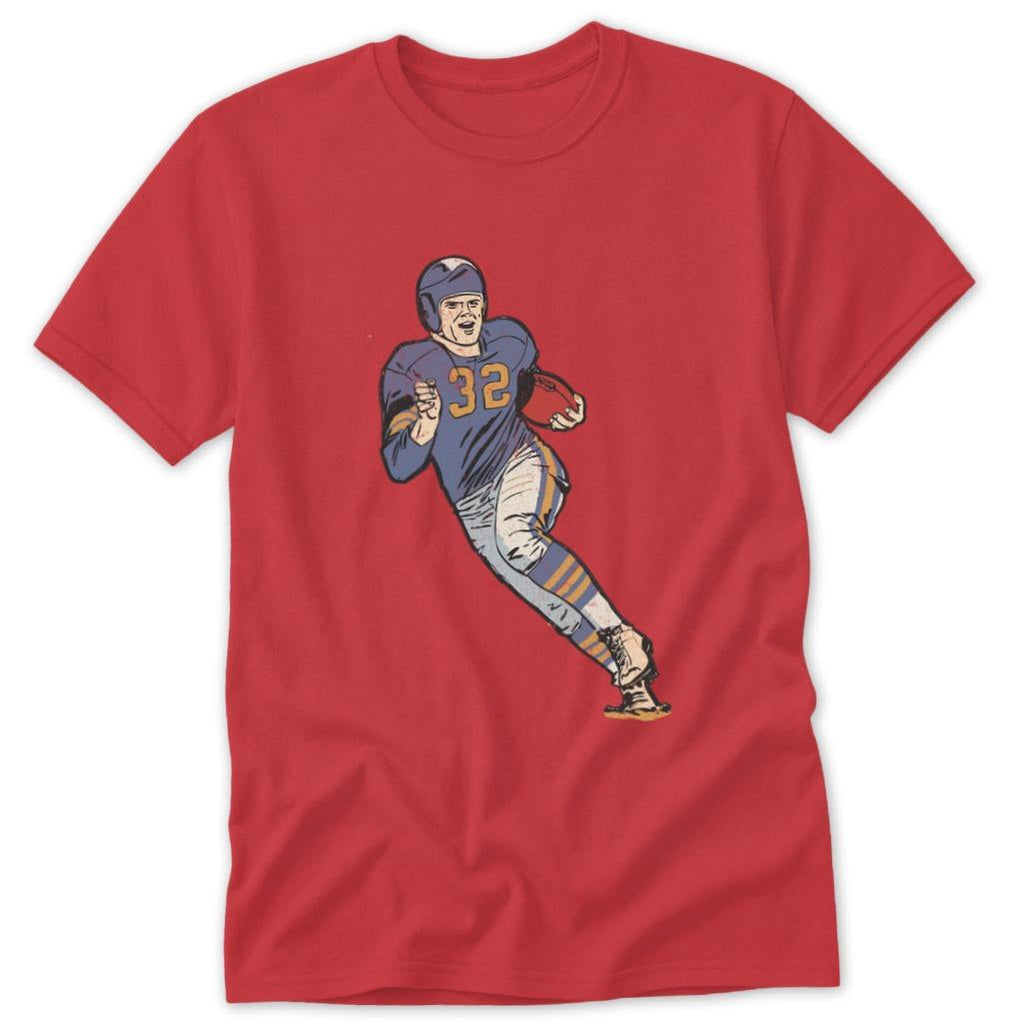 Vintage Football Player Classic Tee