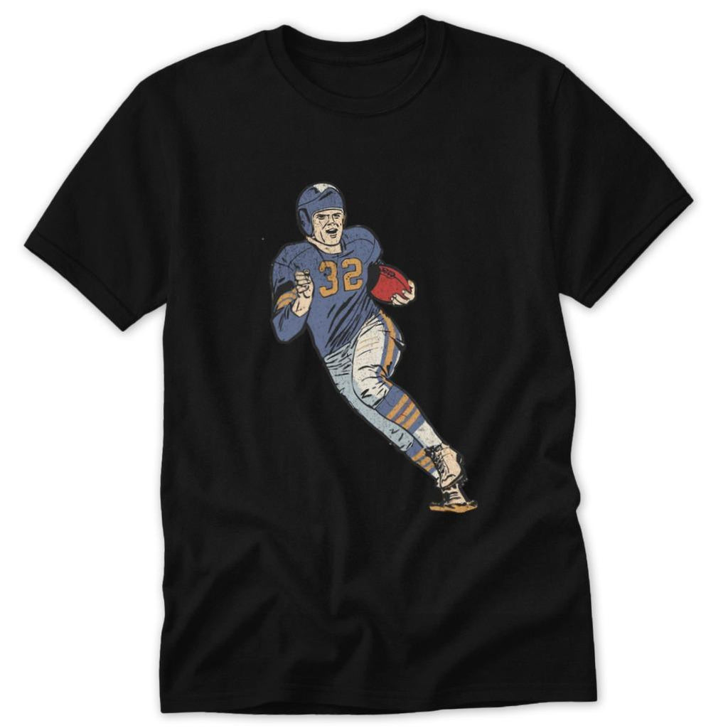 Vintage Football Player Classic Tee