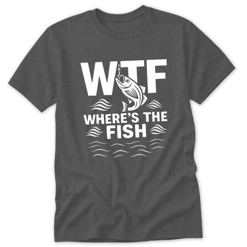 Where's the Fish Classic Tee - Dark Heather
