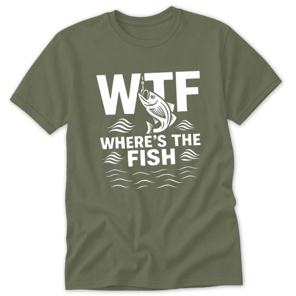 Where's the Fish Classic Tee - Military Green