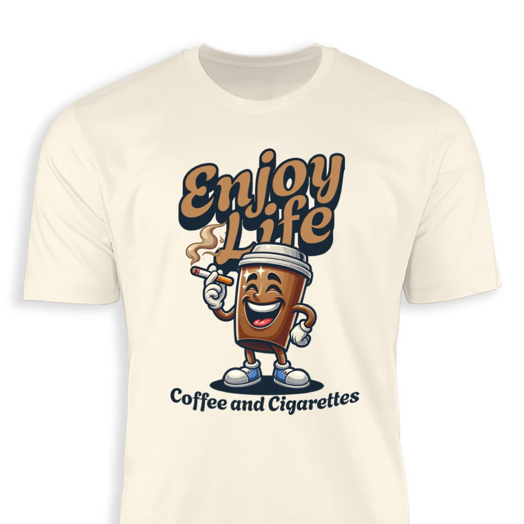 Enjoy Life Coffee and Cigarettes Graphic Tee product type