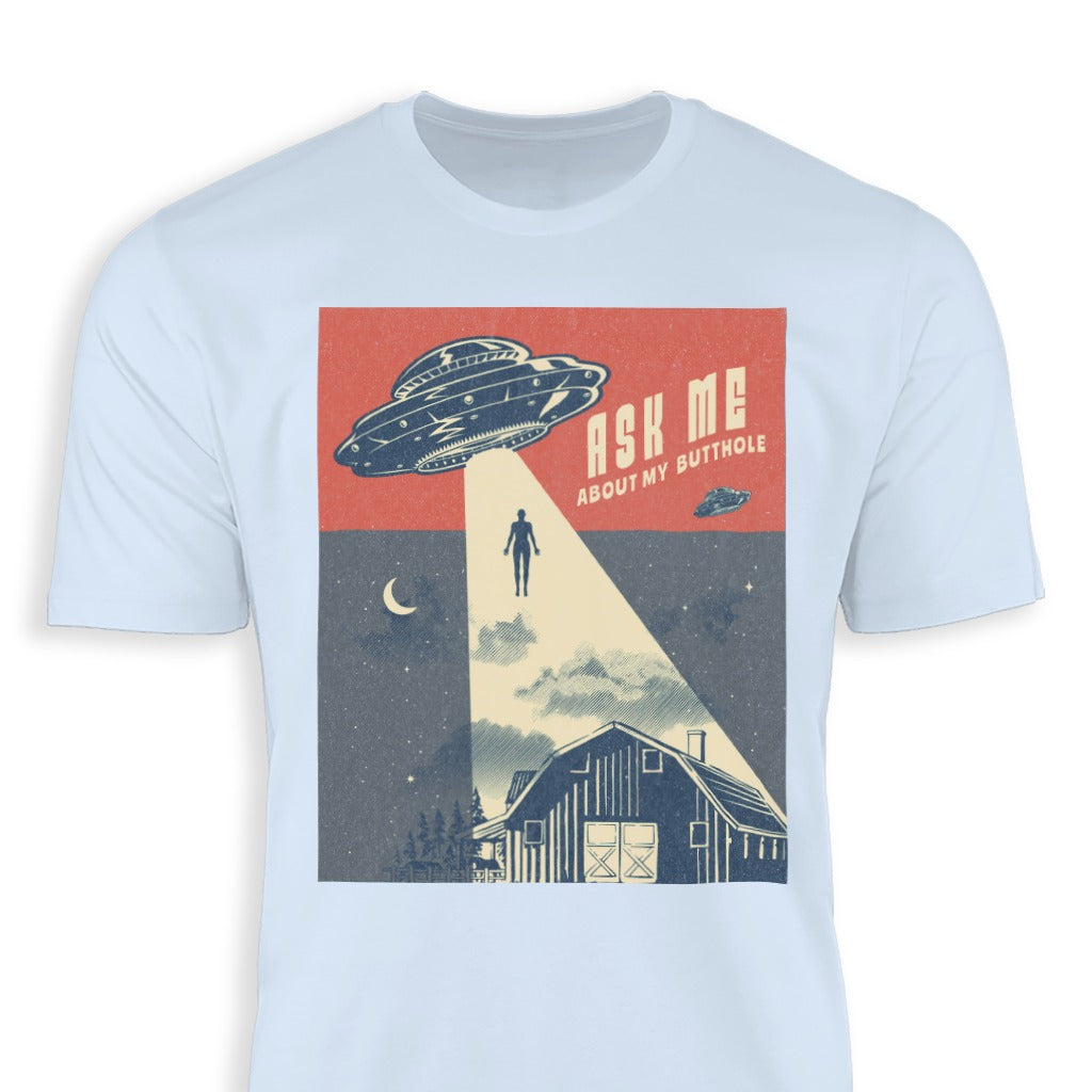 Ask Me About My Butthole UFO Graphic T-shirt product