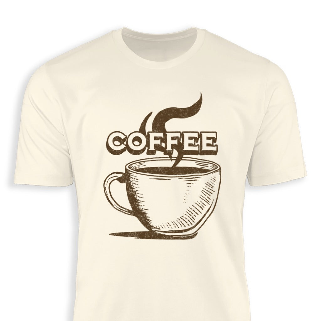 Vintage Coffee Print Graphic Tee Shirt product type