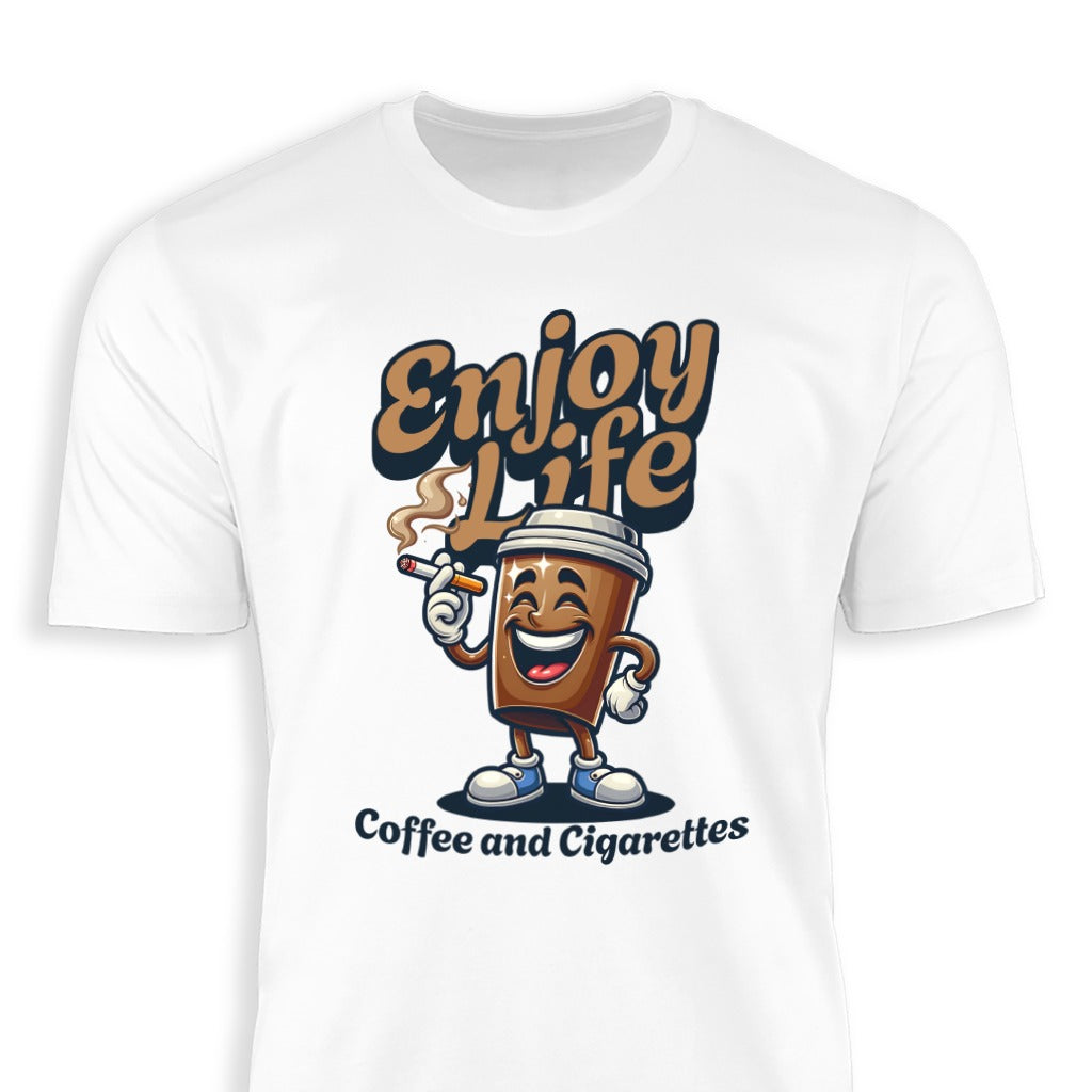 Enjoy Life Coffee and Cigarettes Graphic T-shirt product type