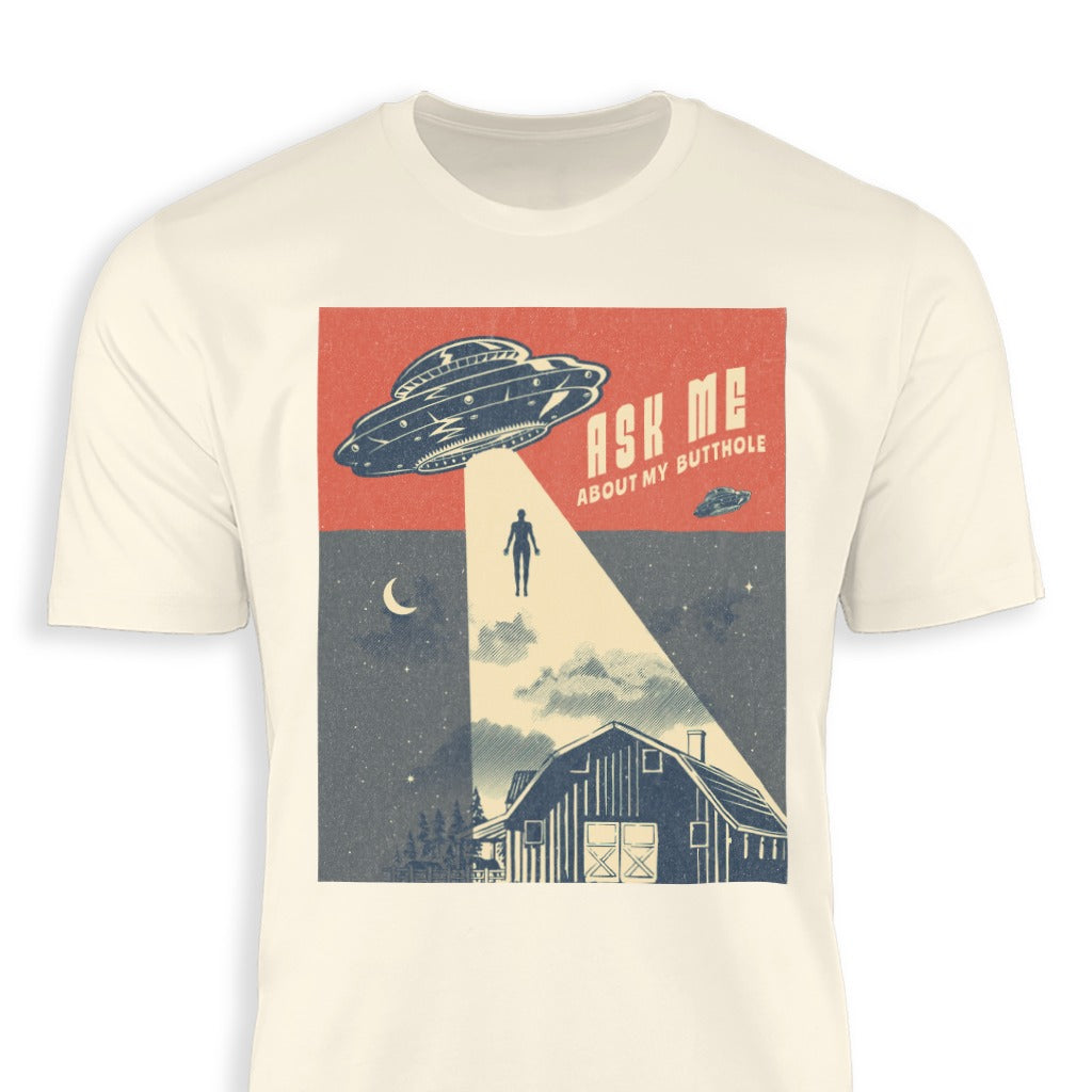 Ask Me About My Butthole UFO Design Shirt product