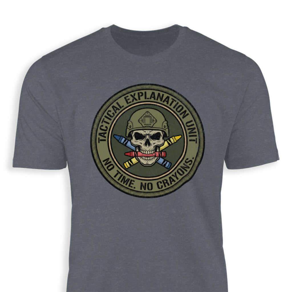 Tactical Explanation Unit Skull Graphic T-shirt