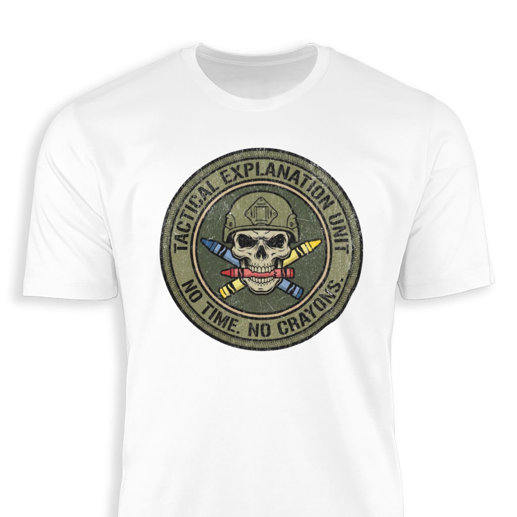 Tactical Explanation Unit Skull Crayons T-shirt