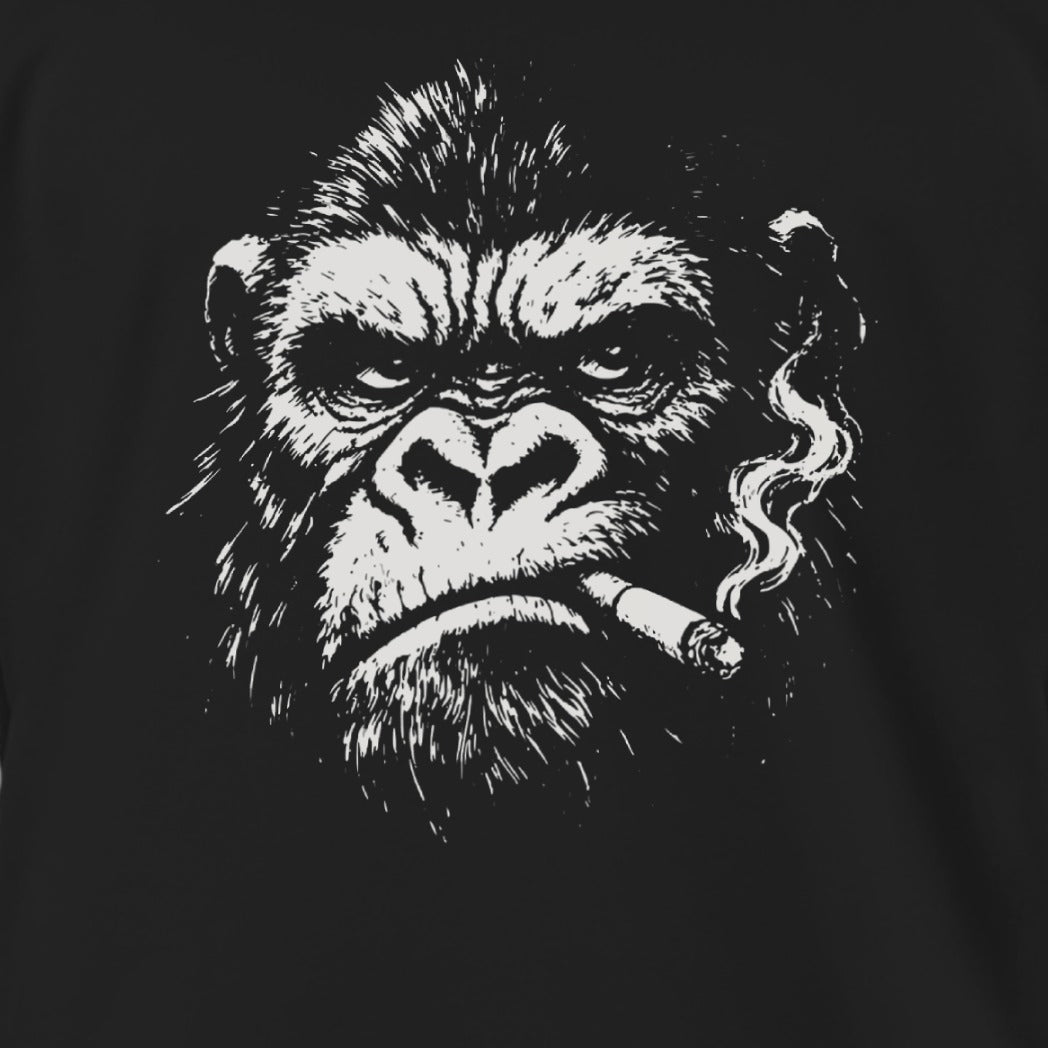 Smoking Gorilla Illustration Design Graphic Product