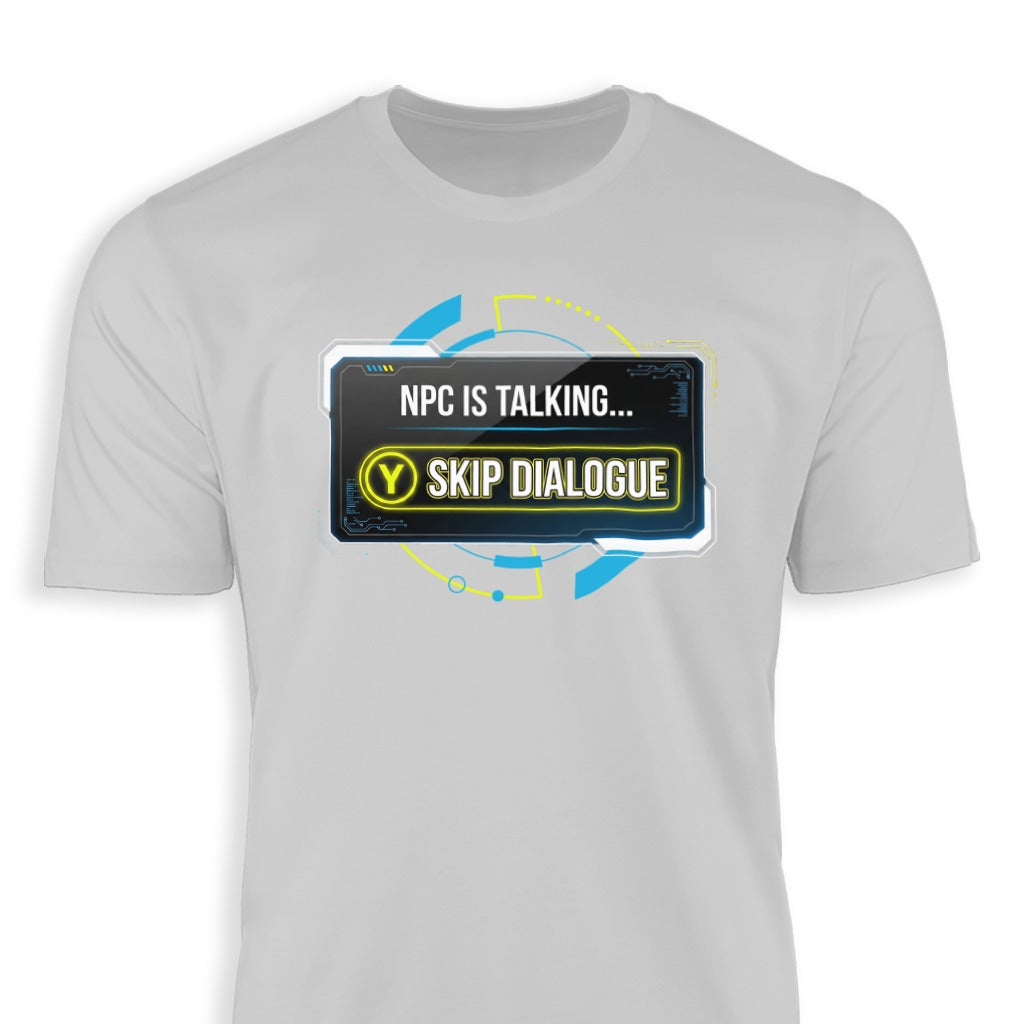 NPC Is Talking Skip Dialogue Graphic Tee