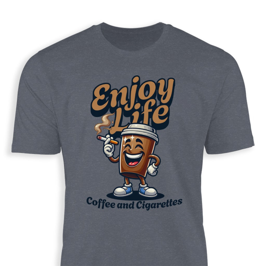 Enjoy Life Coffee and Cigarettes Graphic Tee product