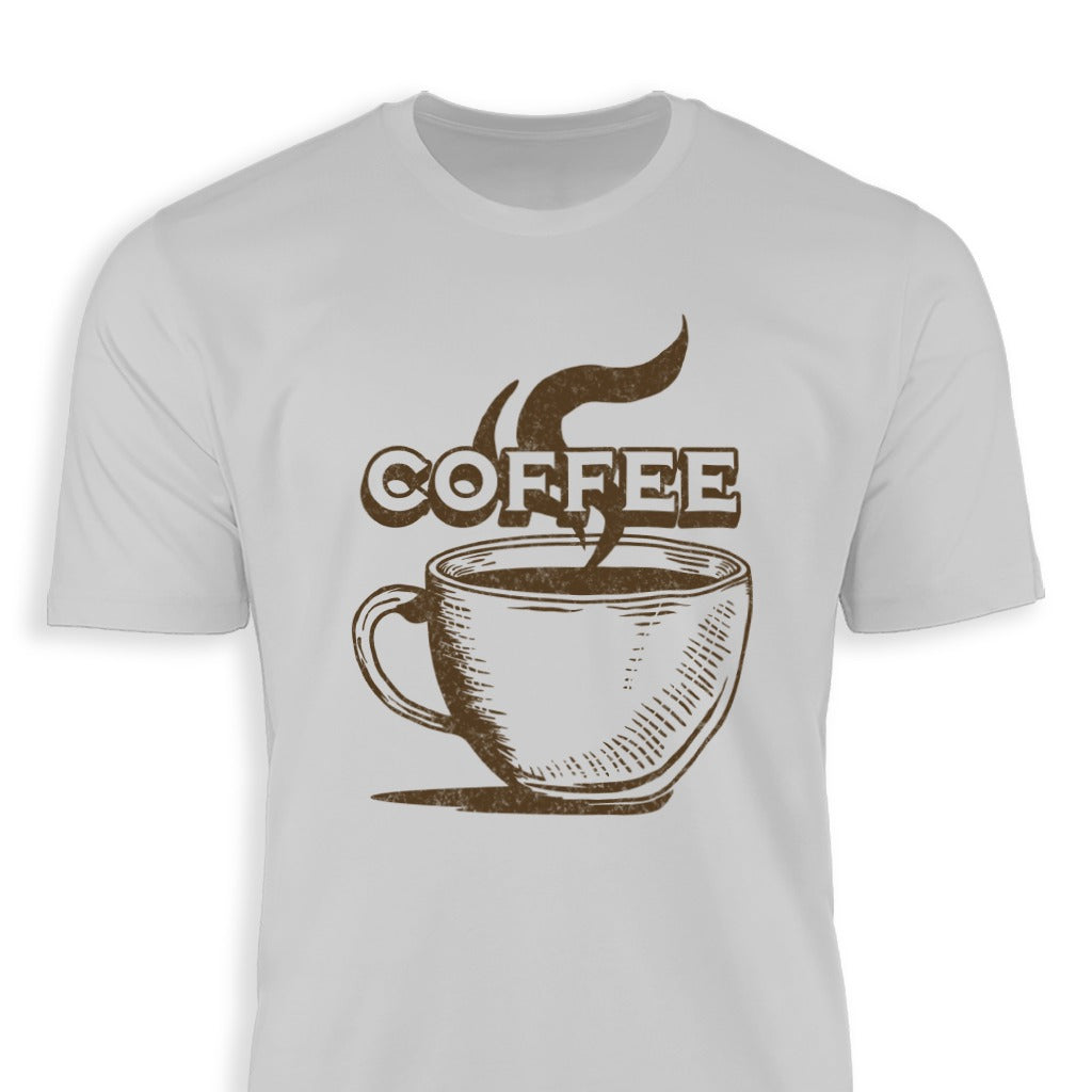 Coffee Mug Graphic on White T Shirt product