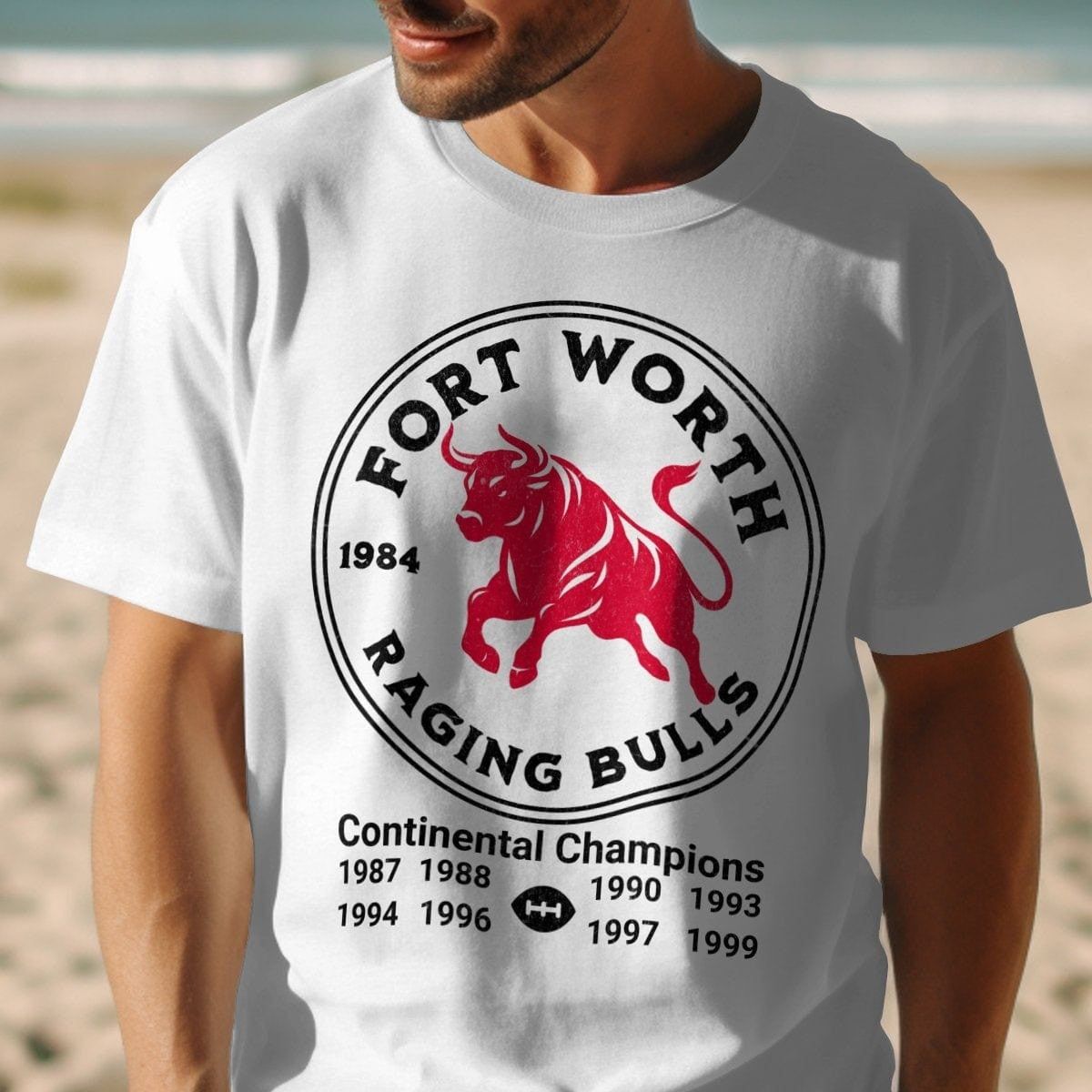 Fort Worth Raging Bulls Vintage Style Shirt
