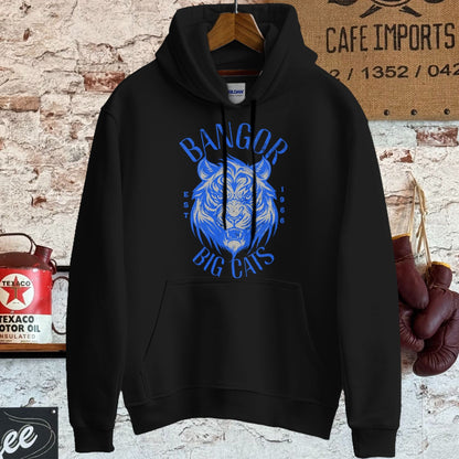 Hoodie / S / Black Bangor Big Cats Vintage Style Shirt