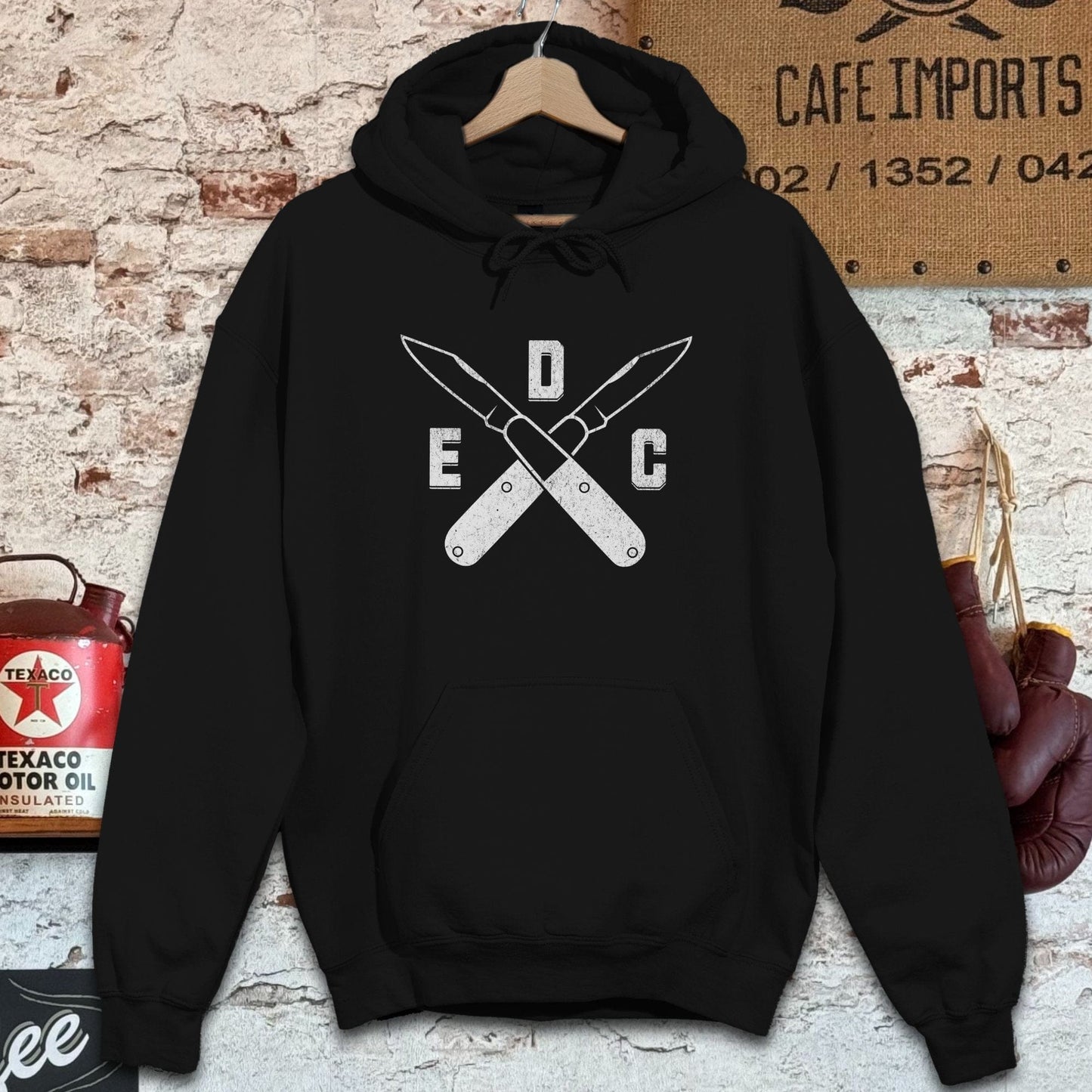 Hoodie / S / Black EDC Knives Shirts