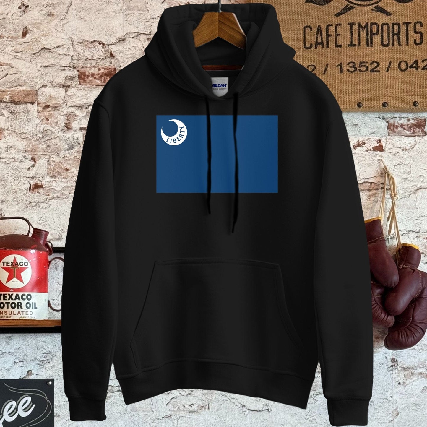 Hoodie / S / Black Fort Moultrie Flag Shirt