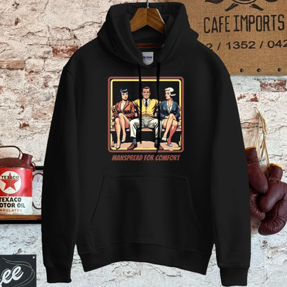 Hoodie / S / Black Manspread For Comfort T-Shirt