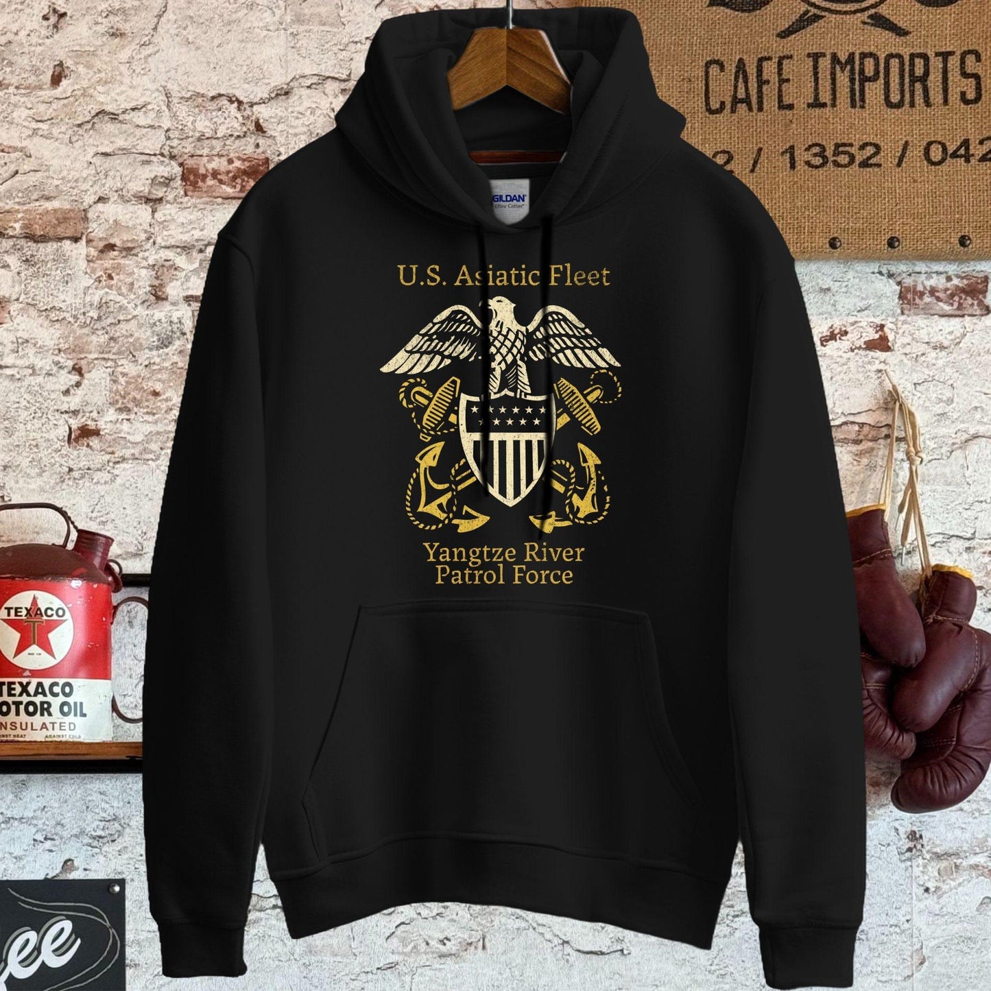 Hoodie / S / Black U.S. Asiatic Fleet Shirt