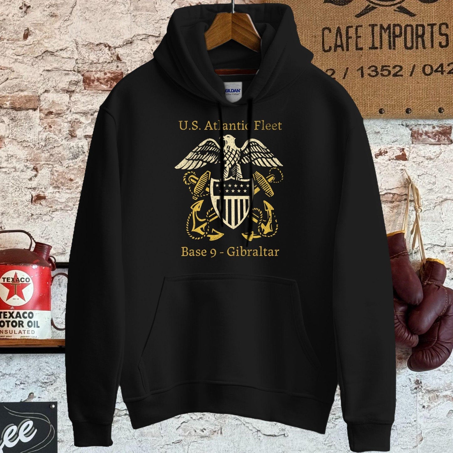 Hoodie / S / Black U.S. Atlantic Fleet Shirt