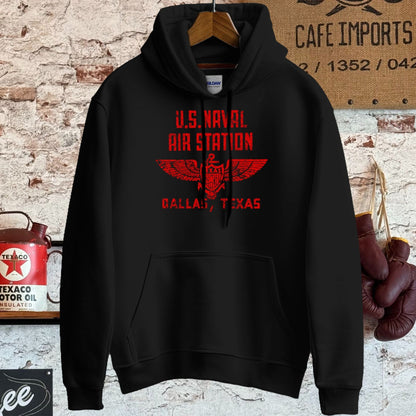 Hoodie / S / Black U.S. Naval Air Station Dallas, TX Shirt