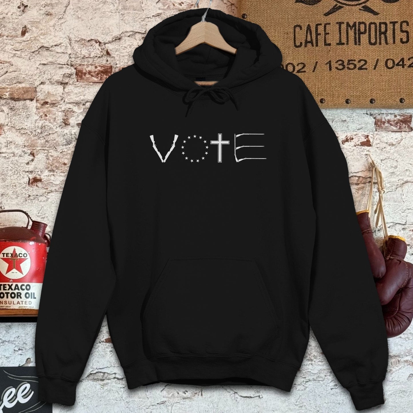 Hoodie / S / Black Vote Shirts