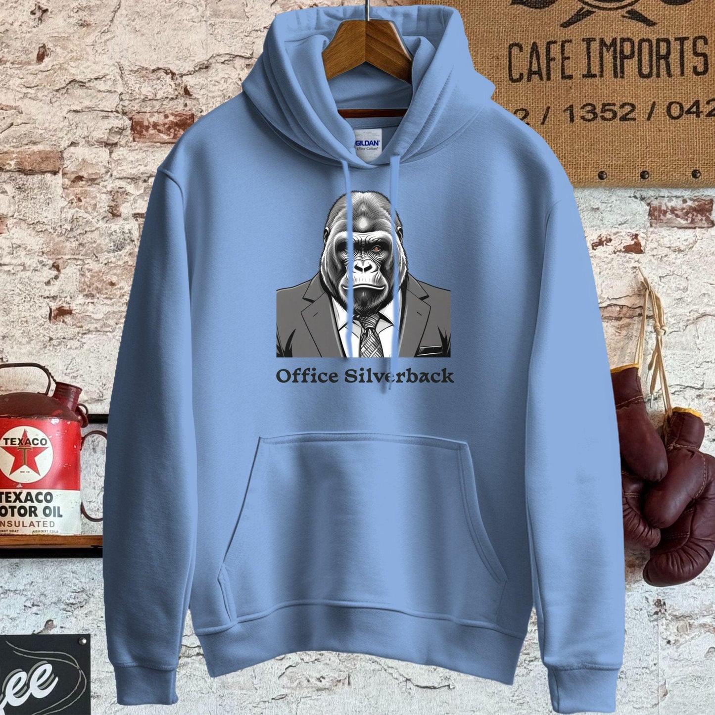 Hoodie / S / Carolina Blue Office Silverback T-Shirt