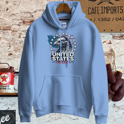 Hoodie / S / Carolina Blue United States Veteran Shirt