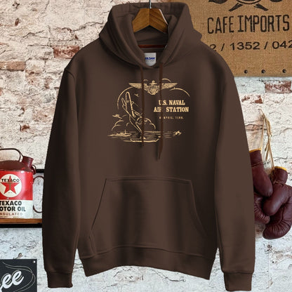 Hoodie / S / Dark Chocolate U.S. Naval Air Station Shirt