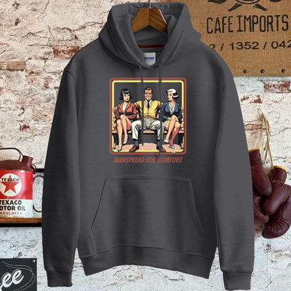 Hoodie / S / Dark Heather Manspread For Comfort T-Shirt