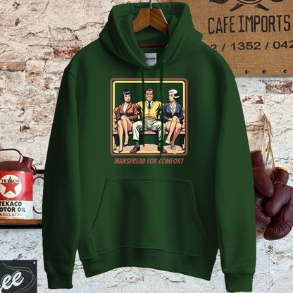 Hoodie / S / Forest Green Manspread For Comfort T-Shirt