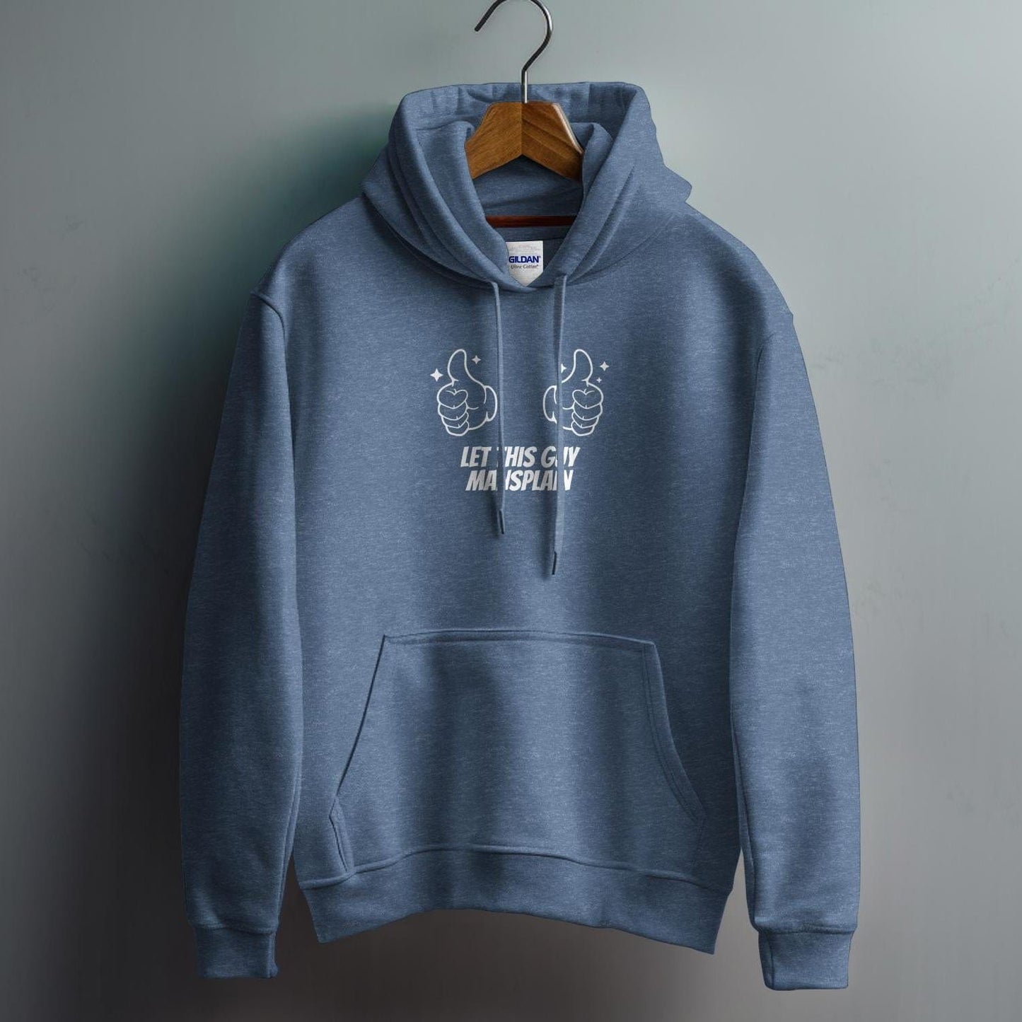 Hoodie / S / Heather Sport Dark Navy Let This Guy Mansplain Shirt