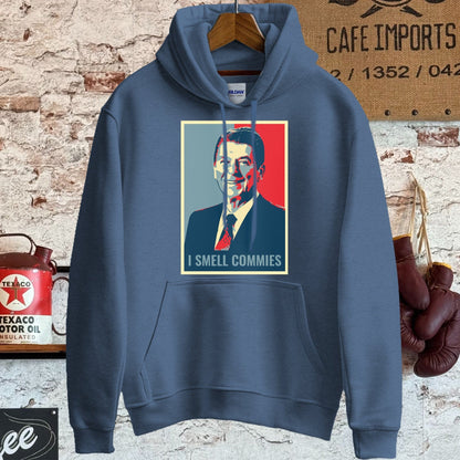 Hoodie / S / Heather Sport Dark Navy Reagan I Smell Commies Shirt