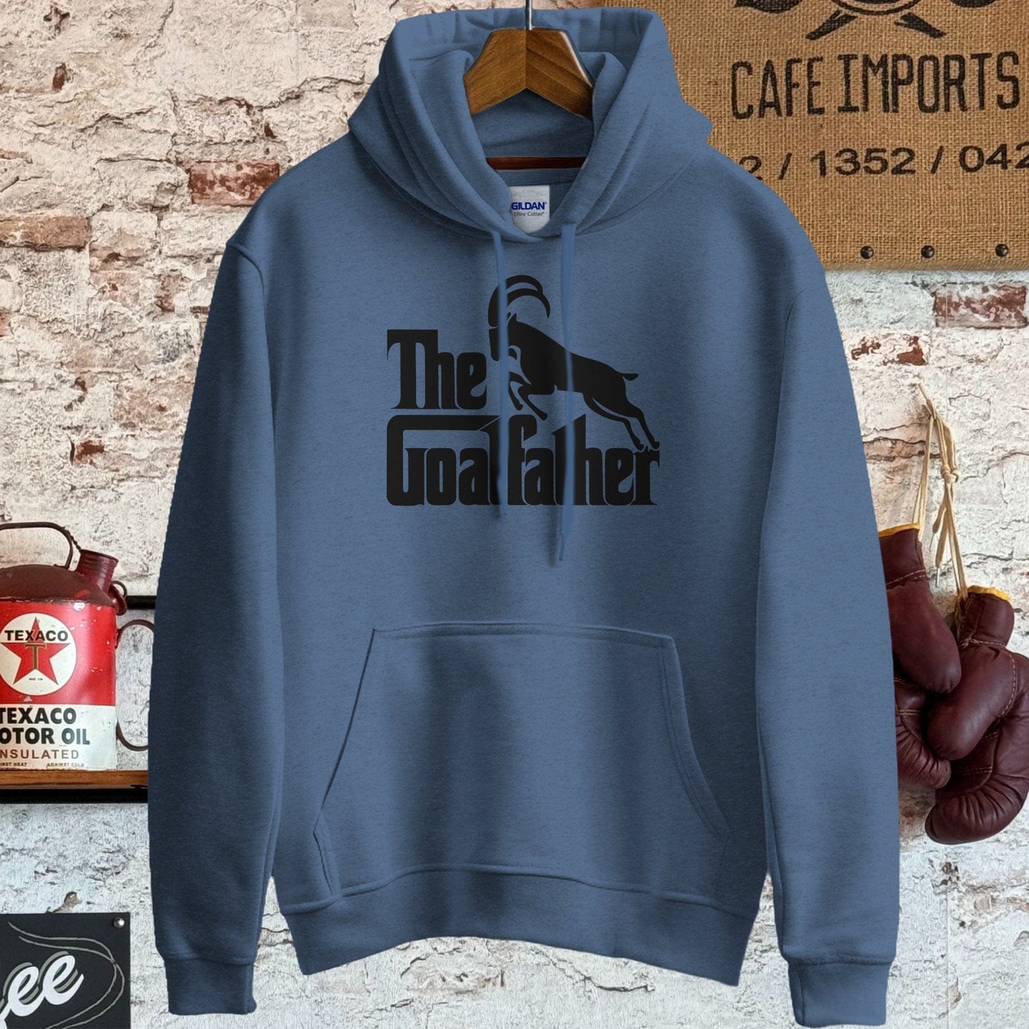 Hoodie / S / Heather Sport Dark Navy The Goatfather Shirt