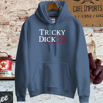 Hoodie / S / Heather Sport Dark Navy Tricky Dick '72 Vintage Shirt