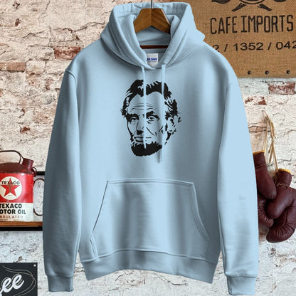 Hoodie / S / Light Blue Abe Lincoln Shirt