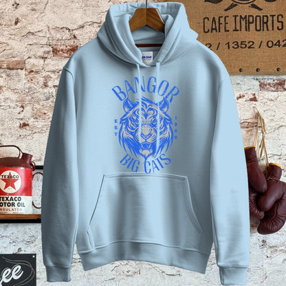 Hoodie / S / Light Blue Bangor Big Cats Vintage Style Shirt