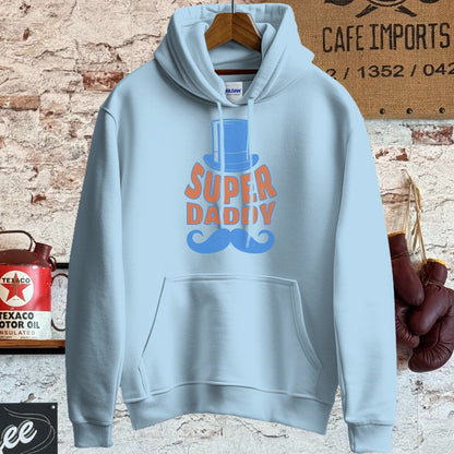 Hoodie / S / Light Blue Super Daddy Shirt