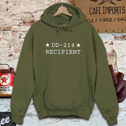 Hoodie / S / Military Green DD-214 Recipient Shirts