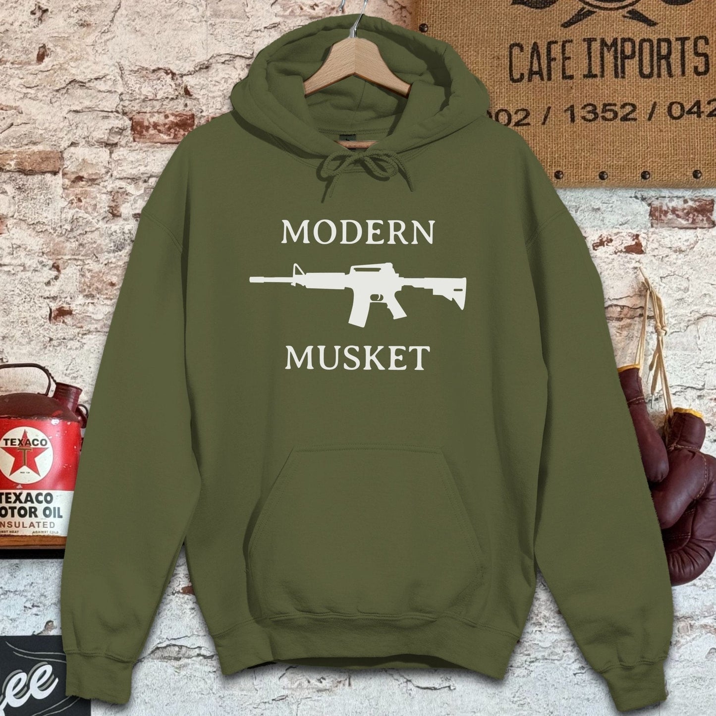 Hoodie / S / Military Green Modern Musket Shirts