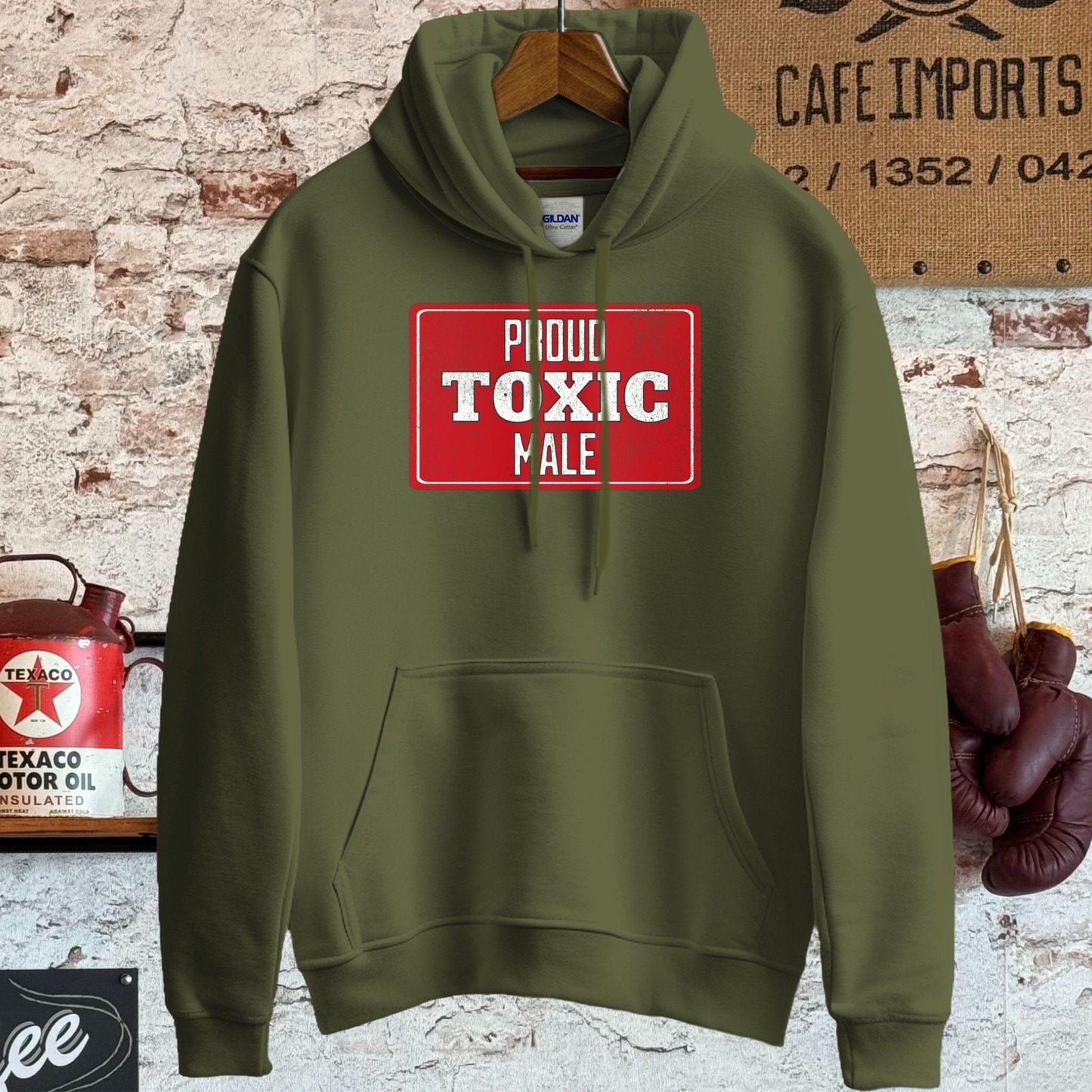 Hoodie / S / Military Green Proud Toxic Male T-Shirt