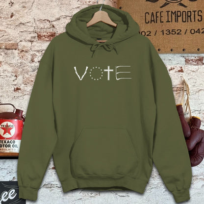 Hoodie / S / Military Green Vote Shirts